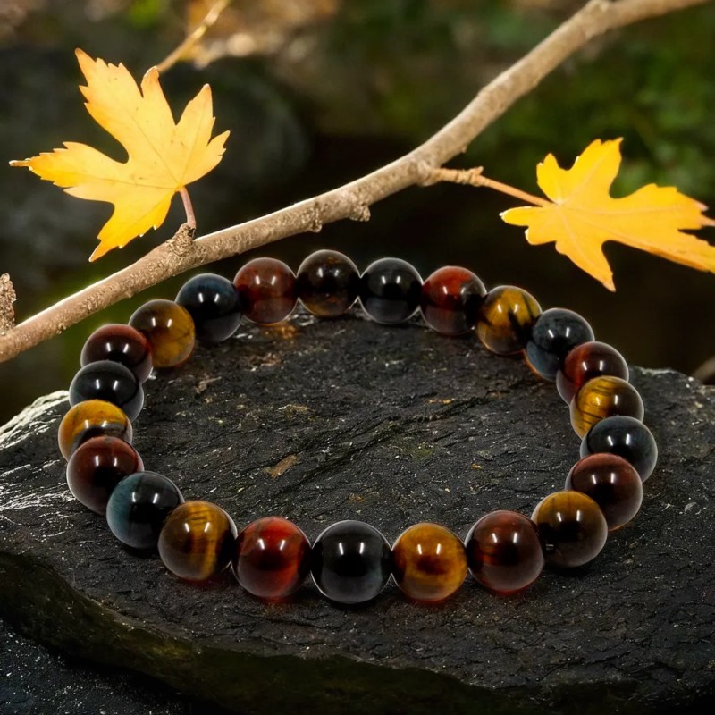 Bracelet Œil De Tigre-Faucon-Taureau