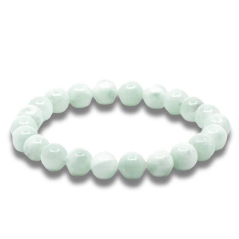 Bracelet Pierre De Lune Verte (Garniérite)
