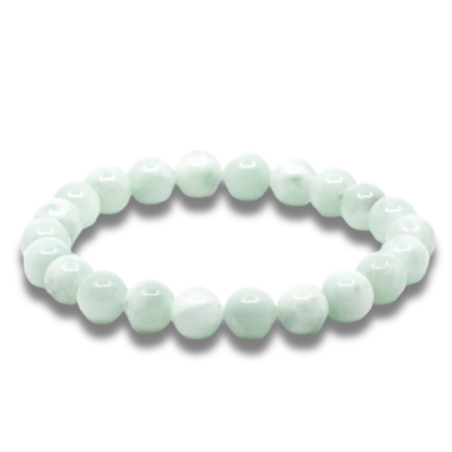 Bracelet Pierre De Lune Verte (Garniérite)