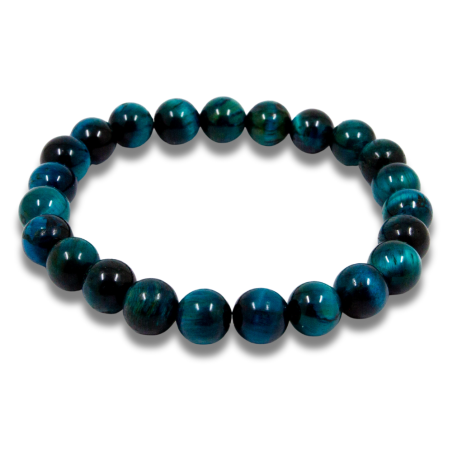 Bracelet Oeil De Tigre Bleu Royal
