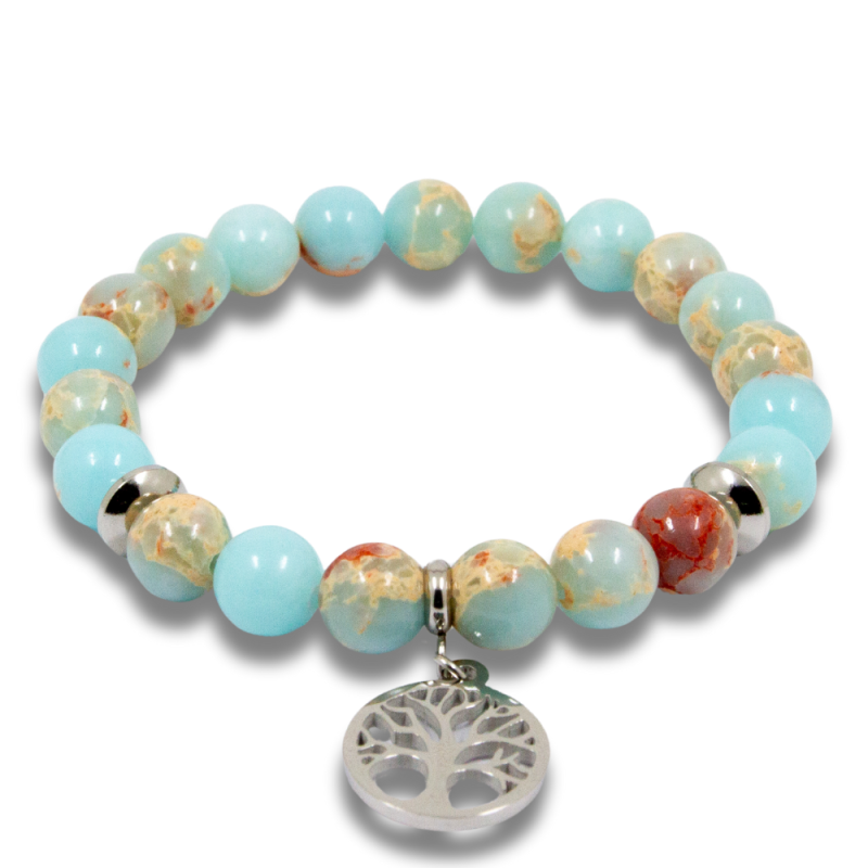 Bracelet Jaspe Shoushan Arbre De Vie