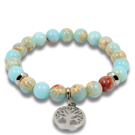 Bracelet Jaspe Shoushan Arbre De Vie